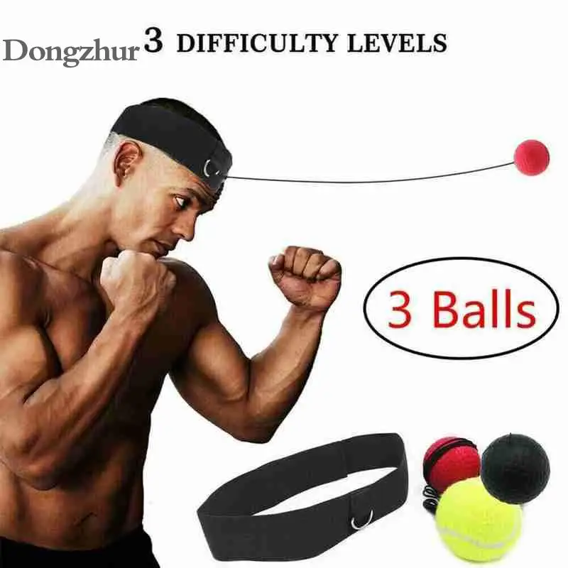 

Boxing Reflex Ball set 3 balls Head Band Fighting Speed Punch Training Ball Muay Tai MMA Exercise Equipment Accessories