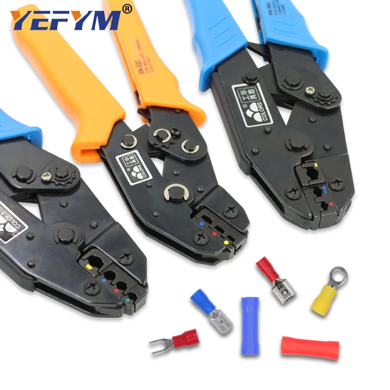 

Crimping tools for insulation terminal RV/SV/MDD/FDD/BV HS-30J/25J/40J SN-02C crimping pliers Electrical standing YEFYM