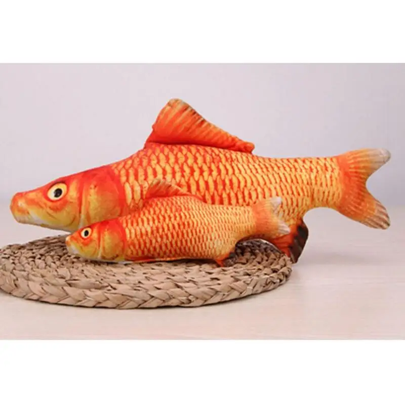 

2PCS Fish Cat Toy Pet Cat Fish Plush Toys Realistic Plush Catnip Toy Cat Chew Toy Pet Bite Toy