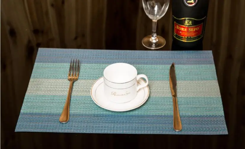 6 шт./лот ПВХ обеденный стол подставка для обеденного стола прямоугольная