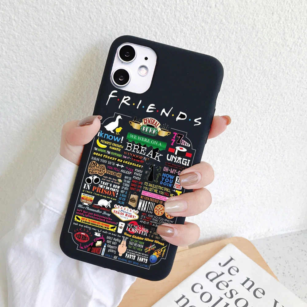 

PUNQZY Coffee Friends TV Show Customer High Quality Phone Case For samsung galaxy S9 S9 PLUS s7 edge S7 S8 PLUS S8 Matte Plain