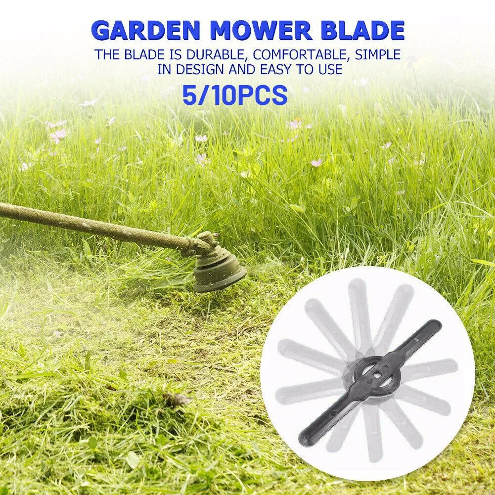 

5pcs/10pcs Multiple Plastic Blades Replacement Tool For Garden Lawn Mowers Electric Grass Trimmer 139mm For Garden Scenes