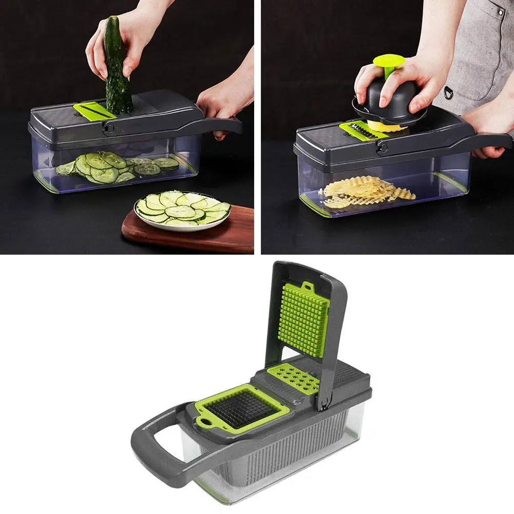 

Multifunctional Vegetable Cutter Fruit Slicer Potato Carrot Slicers Drain In Kitchen Shredders Tool 1 Basket Grater 8 Peele Q5I8