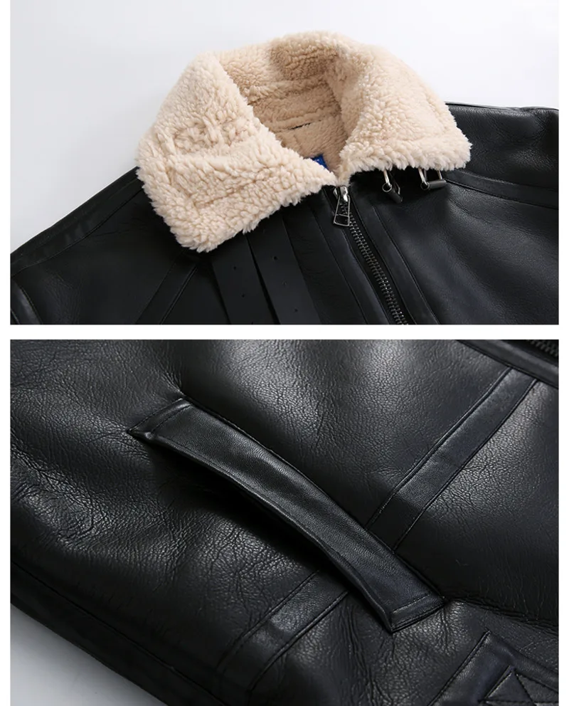 Короткое пальто IEFB из искусственной овечьей шерсти новинка Мужская трендовая