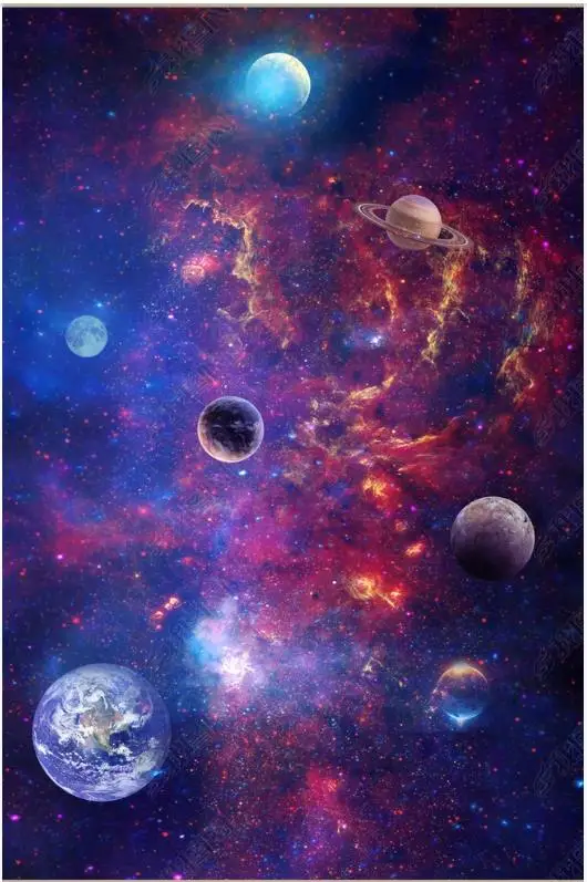 Самоклеящиеся напольные обои на заказ Настенная Наклейка с изображением