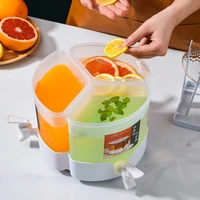 5 2l drink cold water jug household can rotate with faucet fruit teapot kettle cool water bucket kitchen drinkware kettle pot