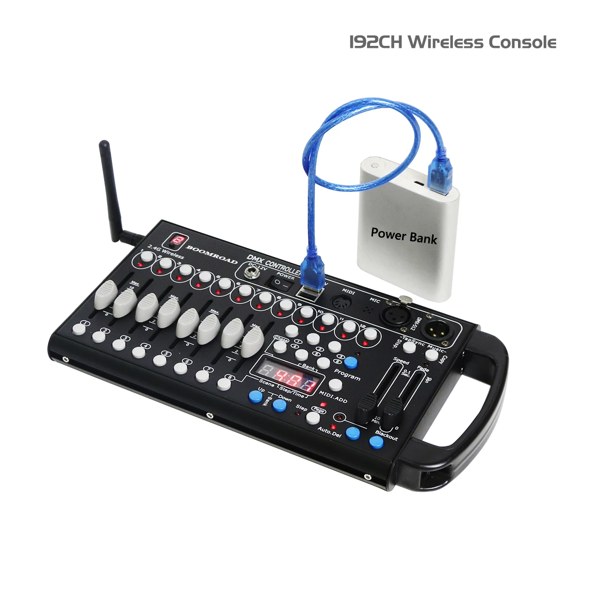 Мини-контроллер DMX на 192 каналов для освещения диджея проектор со звуком