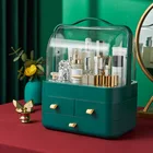 Модный вместительный ящик для хранения косметики, водонепроницаемый пыленепроницаемый Настольный органайзер для ванной комнаты, косметический Органайзер для ухода за кожей, ящик для хранения