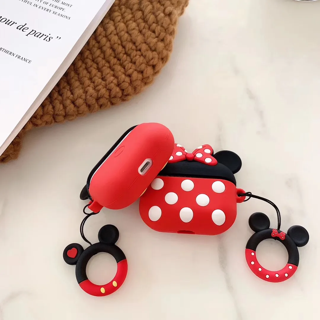 Силиконовый защитный чехол Funda для Apple airpods, чехол с рисунком, милый чехол для air pods Pro 3, чехол для наушников с брелком, чехол