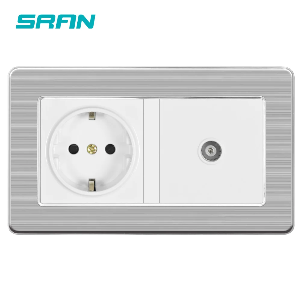 Евророзетка SRAN 16 А из нержавеющей стали|Электрические розетки| |