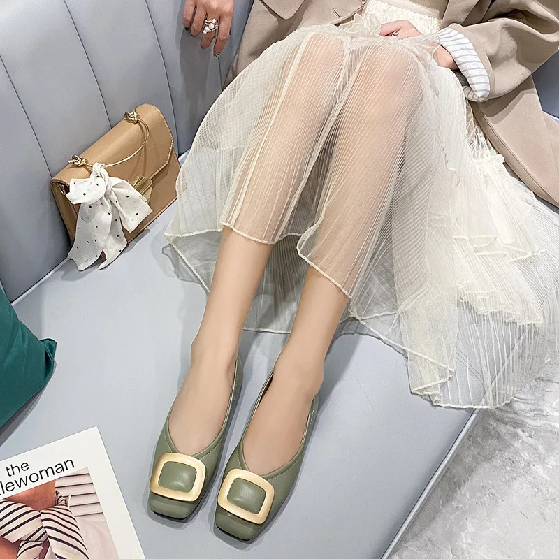 

Soft Women Leather Shoes Comfortable Woman Flats Large Size Slip On Loafers Casual Shallow Single Lady Shoes New Zapatos Mujer