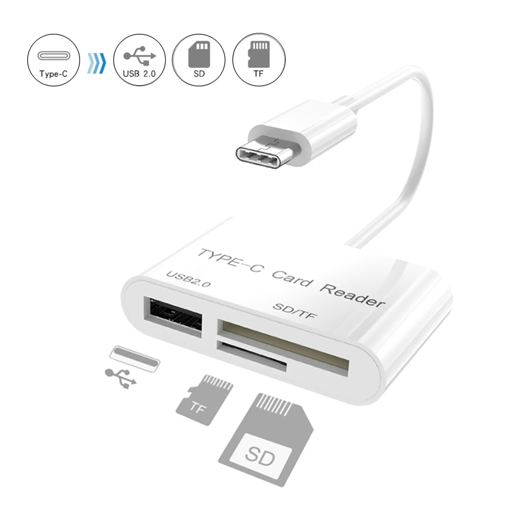 05 OTG Micro USB Type C кардридер SD 3 0 для чтения карт памяти TF Cardread|USB-хабы| |