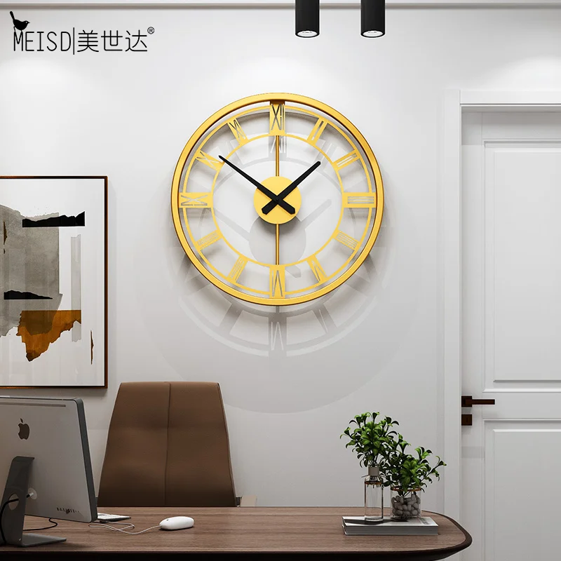 MEISD 2020 модные дизайнерские настенные часы металлические качественные Horloge