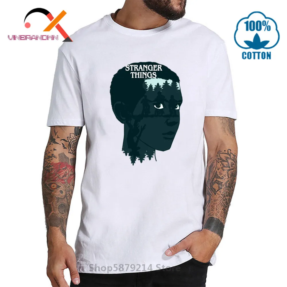 

2020, модная футболка с принтом фильмов «очень странные дела» Сезон 3 одиннадцать, хлопковая футболка премиум-класса с коротким рукавом, топы, ...