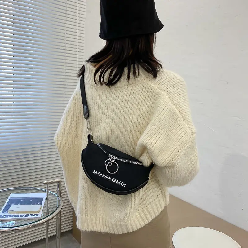 

canvas chest bag Women waist bags designer fanny pack for women belt phone pouch Casual 2021