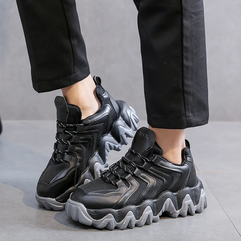 Rimocy/Новинка Женские кроссовки на массивной платформе Сезон весна 2020 года