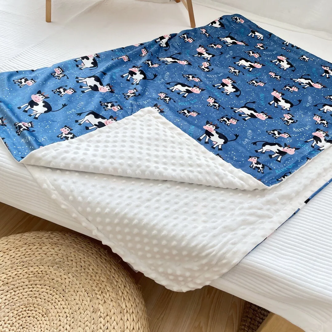 Детское одеяло из теплого флиса с рисунком совы цветочное для младенцев Bebe