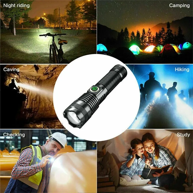 

1500Lumens Flashlight Flashlight LED Most Powerful Rechargeable Torch USB