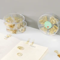 tutu gold metal clip large headed binder clips office binding supplies combination set delicate stationery h0472