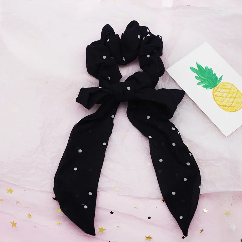 Элегантное волнистое кольцо для волос шифоновое стример головной убор женщин и