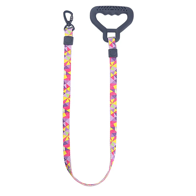 

Dog Leash Fashion Durable Prevent Violence Impact High Density Ribbon Basic Leashes Print Suitable for Medium and Large Pets