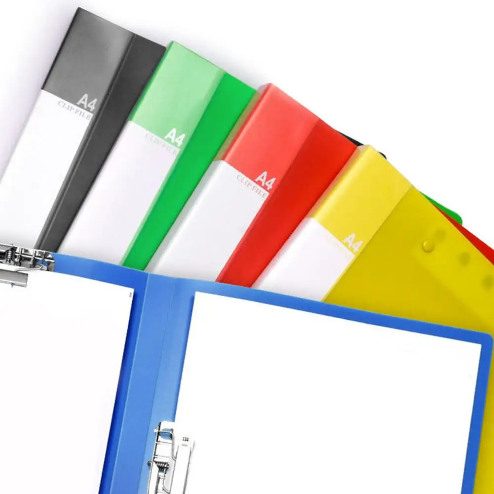 Складная пластиковая папка двойной клипса буфер обмена для обучения хранения