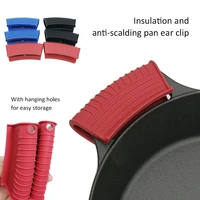 silicone heat resistant heat insulating pot clip gloves anti scalding handle pot accessories cooking tool kitchen accessories