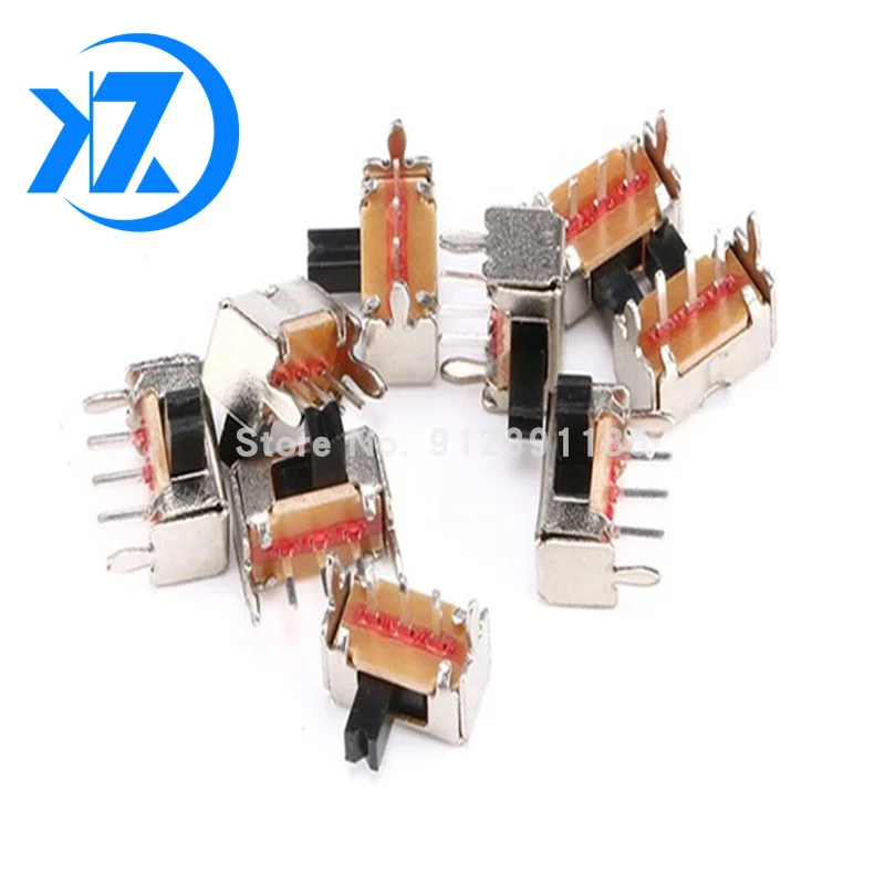 10Pcs SK12D07 SK12D07VG3 SK12D07VG4 SK12D07VG5 mini Slide Switch 3pin 2 Position 1P2T SPDT High quality toggle switch Handle:3MM |