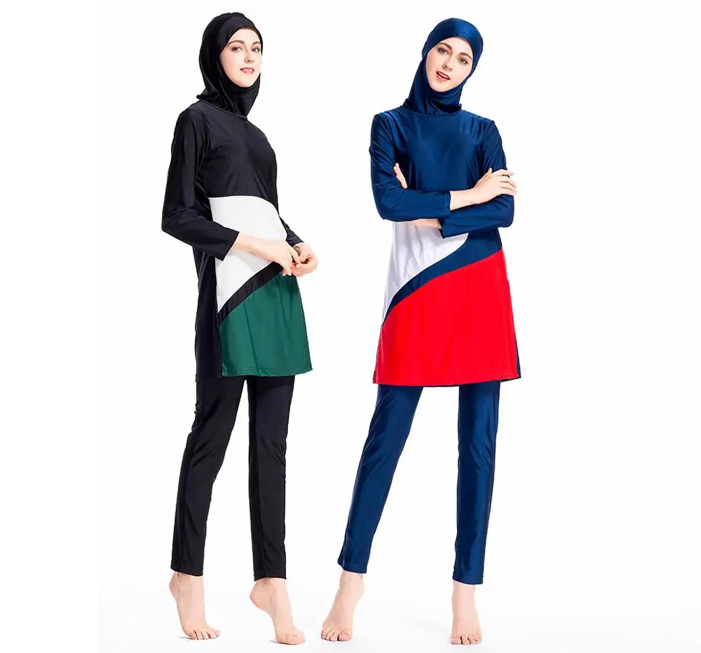 3 шт. мусульманские женские скромные купальники закрытый хиджаб купальные