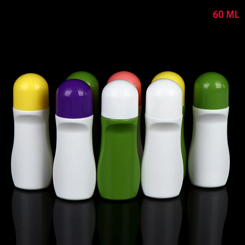 

1pcs 60ml Soreness Liquid Bottle With Sponge Applicator White Medicine Liquid Bottle With Blue Sponge Head