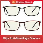 Оригинальные компьютерные очки Xiaomi Mijia с защитой от синего спектра, 40% защита от синего света, удобные очки с металлической оправой TR90