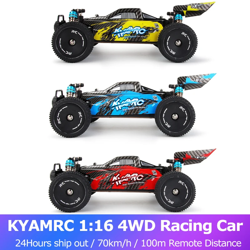 

Гоночный автомобиль KYAMRC 1:16 4WD 70 км/ч 2,4G Радиоуправляемый автомобиль высокий Sped внедорожник для дрифта вождения 100 м дистанционное расстояни...