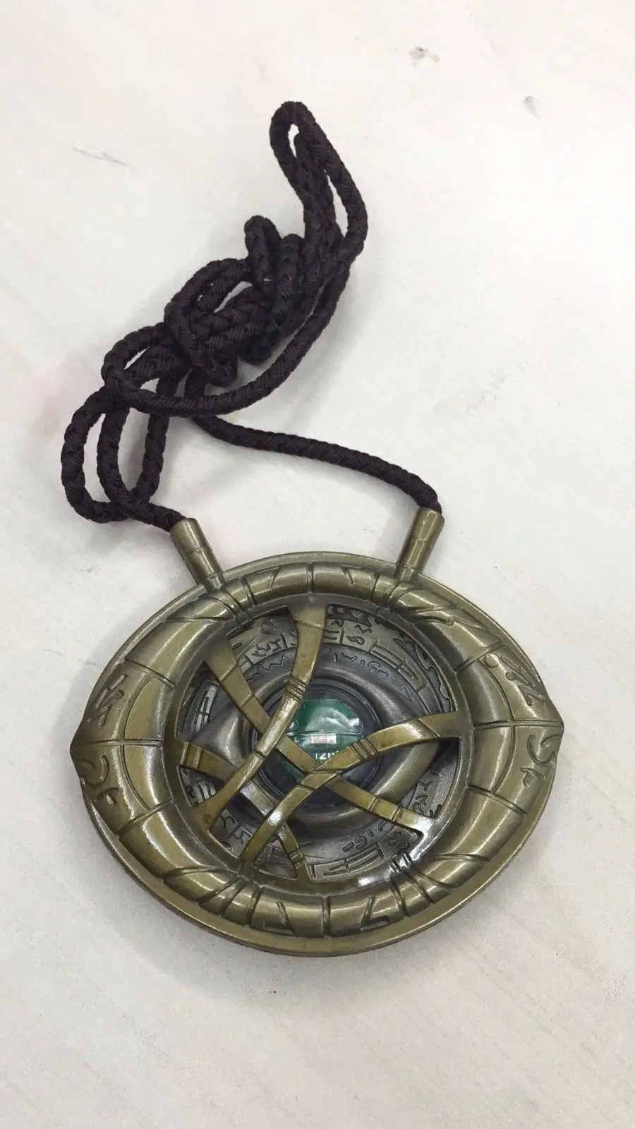 CATTOYS 1/1 Dr. Doctor Strange Eye of Agamotto амулет кулон ожерелье светодиодный светильник |