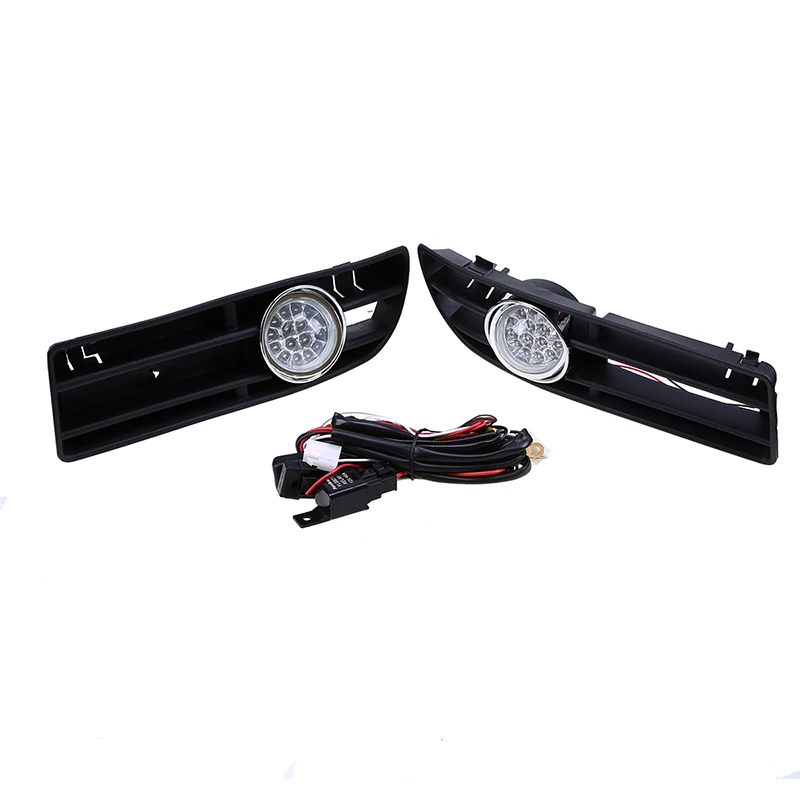 POSSBAY пара автомобиль передний бампер решетка Противотуманные фары/светодиодный