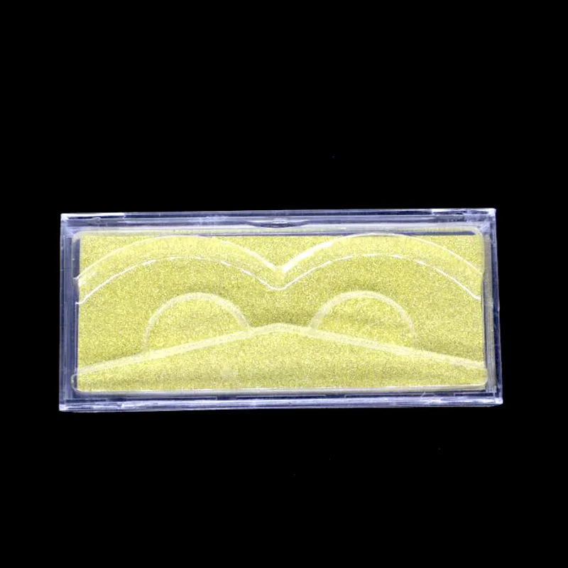 gold 20 шт Акриловые накладные ресницы упаковочная коробка поддельные 3D норковые ресницы Коробки искусственная кожа прозрачный пластиковый чехол с лотками - Цвет: gold