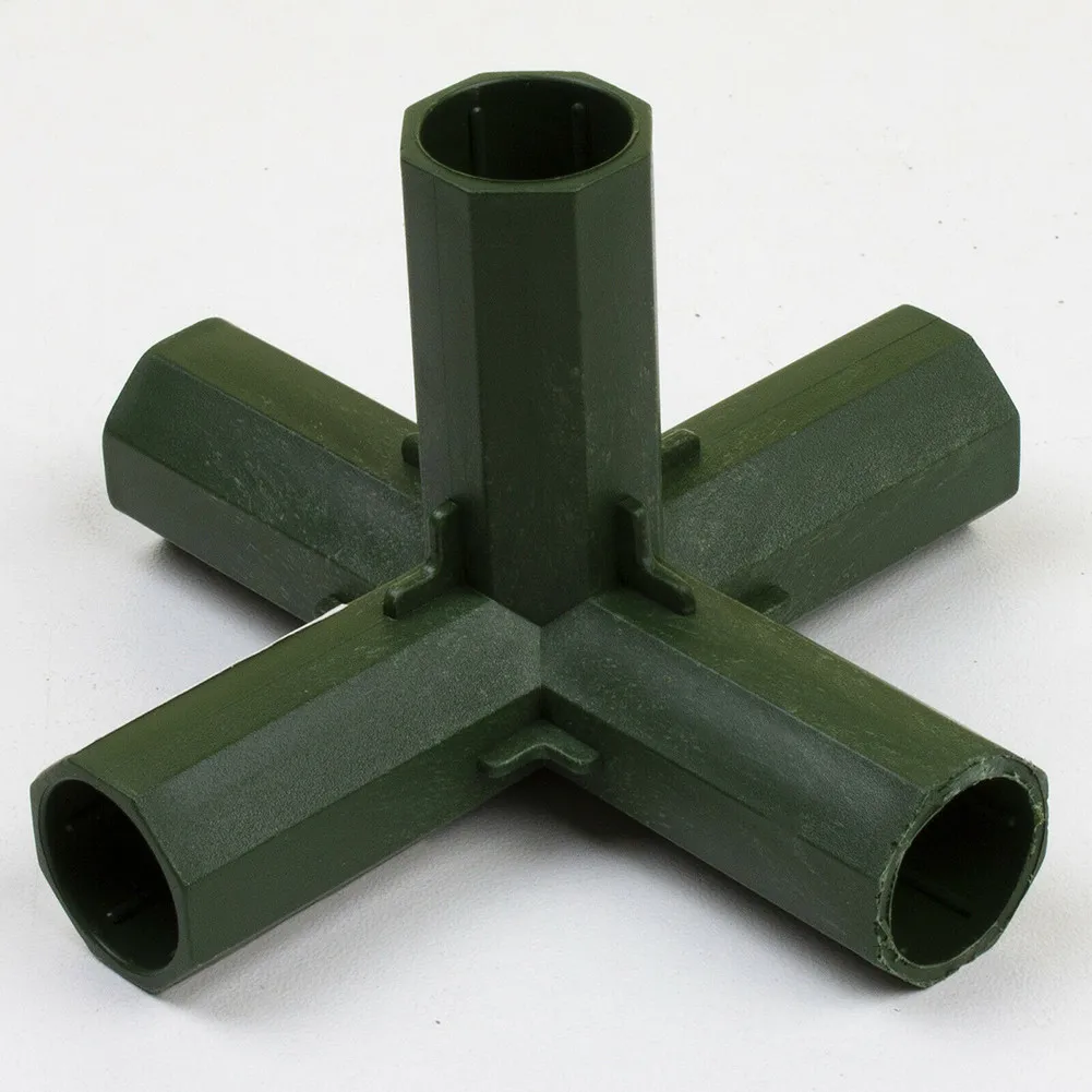 

4pcs Bracket Plastic Connector Connector Diameter 16MM Flower Room Greenhouse Greenhouse Connector DIY Garden Pole Adapter