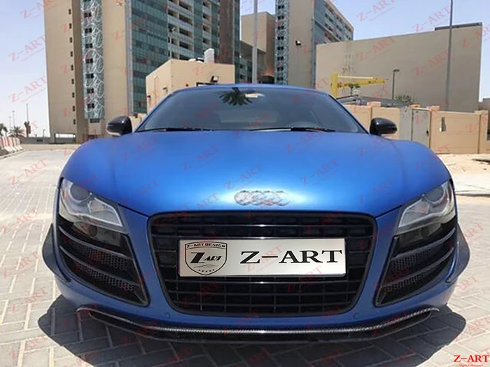 Z-ART 2007- углеродное волокно передний бампер сплиттер для Audi R8 углеродное волокно canards для Audi R8 V8 V10 углеродное волокно передние щитки