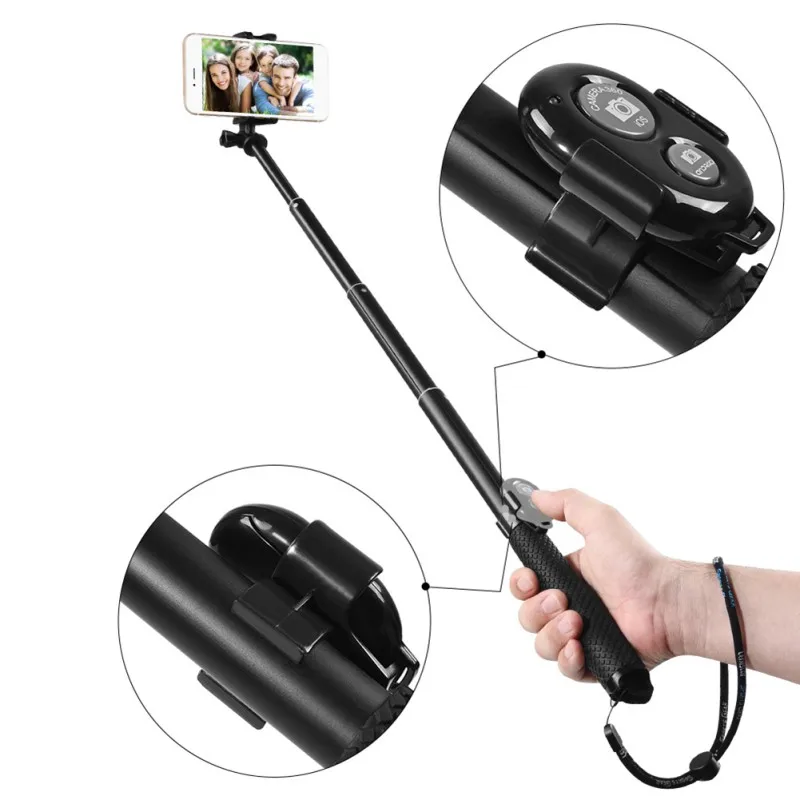 Селфи палка для камеры телефона (комплект) 36 дюймов выдвижной ручной держатель