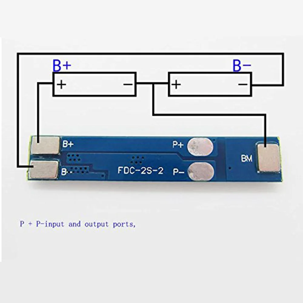 Защитная плата для зарядного устройства 2S 3A защитная BMS PCM литий ионных батарей Lipo