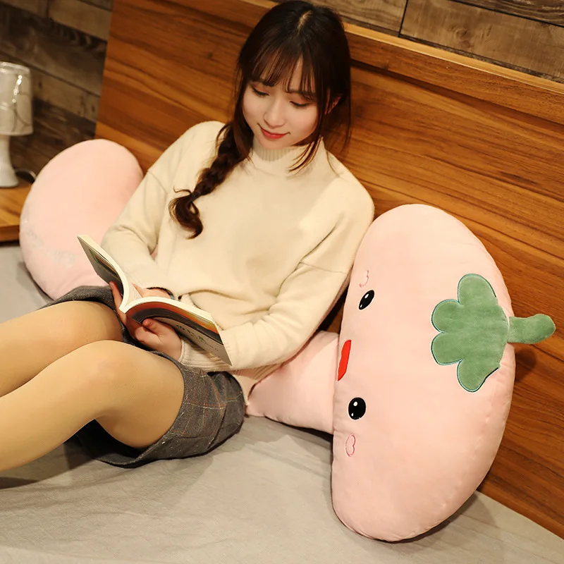 

1pc 135cm cute cartoon mushroom long strip plush pillow soft stuffed cushion toy kids gift home