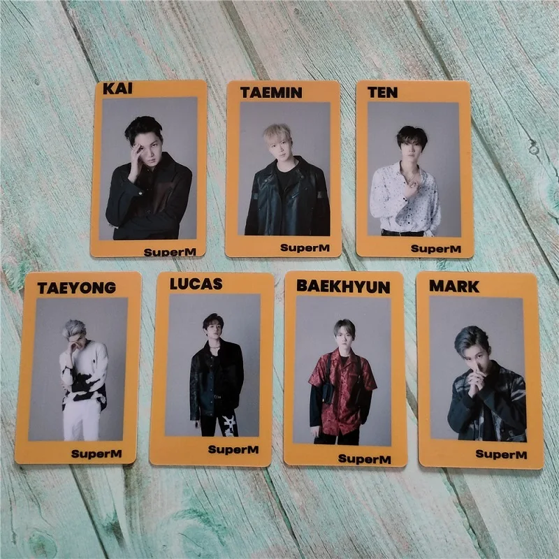 KPOP SUPERM малая карточка прозрачная ПВХ Почтовые открытки NCT Taeyong SHINee Taemin ЛОМО карта