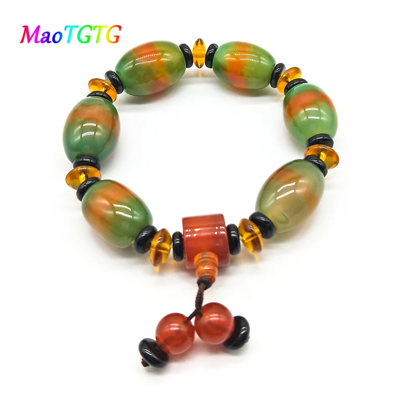 Модный браслет из натурального агата мужские ювелирные изделия для рук женские