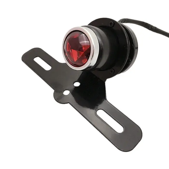 

Round Rear Light Bicycle Red LED Lens Taillight Stop Turn Lamp for Harley