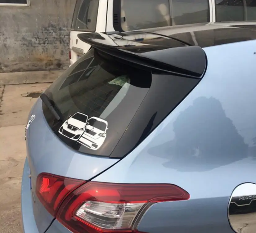ABS краска для задних крыльев автомобиля задние крылья Peugeot 308 308S 2014 2015 2016|Спойлеры