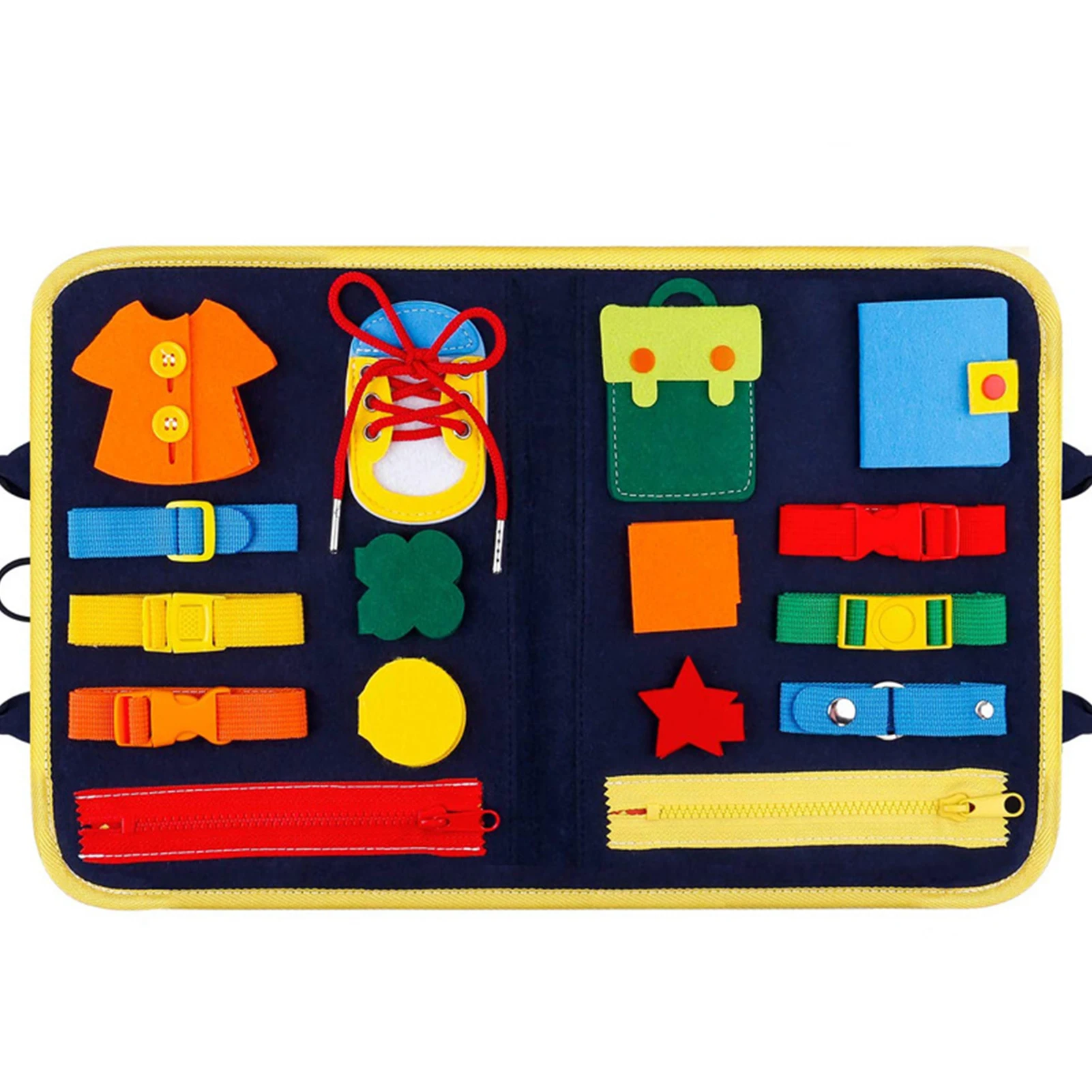 

Montessori Toys Busy Case Early Educational Toys Fine Motor Training Self-Care Ability Children Game Preschool Kids Sensory Toy