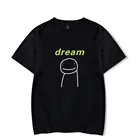 Мужские и женские футболки Dreamwastaken, футболки с графическим принтом мечты Smp, смешные рубашки для женщин, футболки с круглым вырезом, топы в стиле Харадзюку