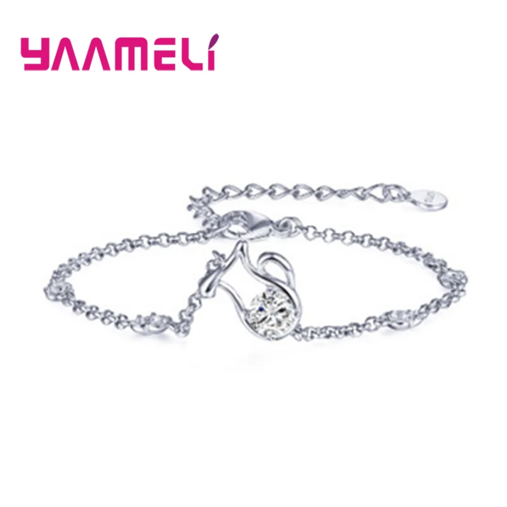 Новый Tendy 12 созвездий 925 серебряные браслеты люксовый бренд AAAAA кристалл кулон