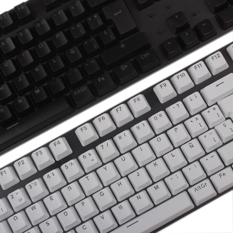 PBT Русский Испанский Французский колпачки для механической клавиатуры MX переключатели DIY Замена прозрачная поддержка светодиодного освещения колпачки