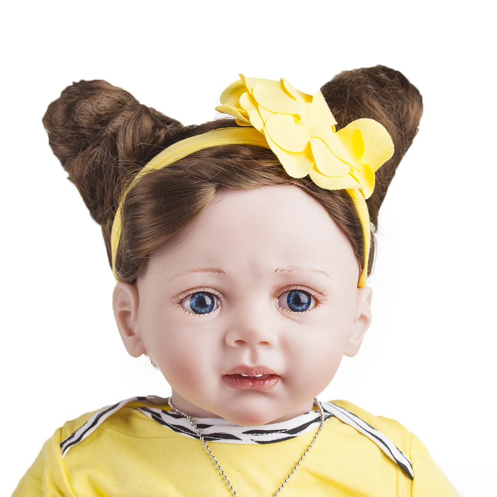60 см новый силиконовый Возрожденный ребенок кукла игрушки принцесса Like Alive Bebe