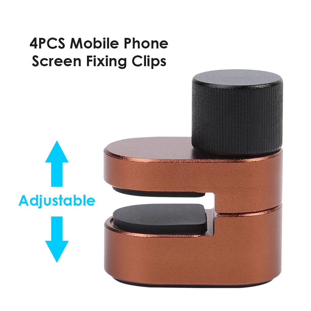 4pcs Adjustable Clip Fixture Clamp Phone LCD Display Screen Fixing Fixture Clip Set Mobile Phone Screen Fixed Repair Tools